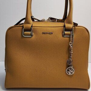 Calvin Klein Mustard Colored Satchel Purse